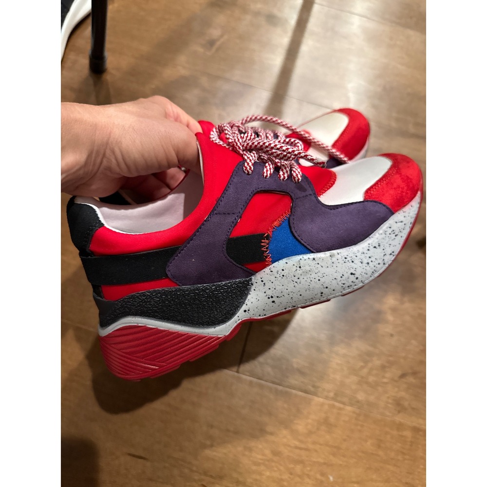 Giro Multi-Color Colorblock Chunky Sneakers Red Purple Speckled Sole Low Top